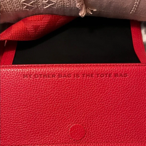 Marc Jacobs Red Pebbled Leather Mini Bag Crossbody - Picture 5 of 8